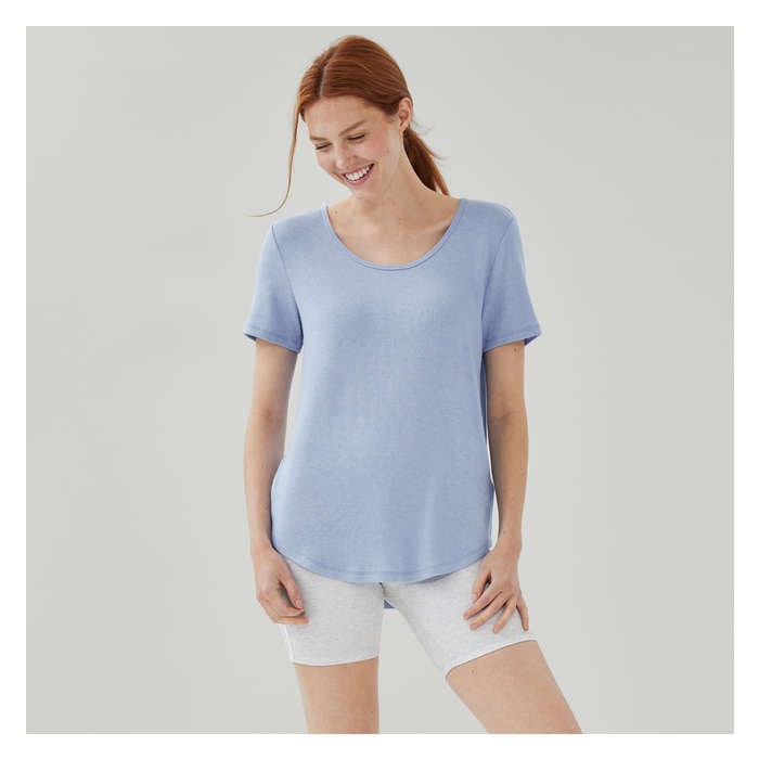 Women's Active T-Shirt - Light Blue Mix